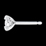 Geschenk Frauen Diamant Ohrstecker Caldera in Weissgold - 0.21 Karat