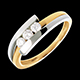 Schmuck trilogie bipolaire weiss und gelbgold 028 karat di