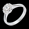 Verk�ufe Ring Diamantblume - 0.9 Karat - 7 Diamanten