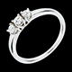 Verk�ufe trilogie mademoiselle in weissgold 25 karat diaman