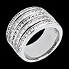 Geschenke Frauen Ring Vertigo pav� in Weissgold - 2.4 Karat - 81 Diamanten