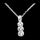 Juwelier anhanger pepite in weissgold 55 karat diamanten