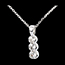 Verkauf Collier P�pite in Weissgold - 0.55 Karat - 3 Diamanten