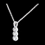 Geschenke Frauen Collier P�pite in Weissgold - 0.55 Karat - 3 Diamanten