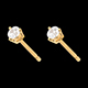 Hochzeit diamantohrstecker in gelbgold krappen 25 karat