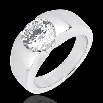 Geschenk Frauen Solit�rring Era - Weissgold