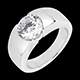 Gold Schmuck solitarring era weissgold