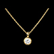 Geschenk Frau solitar anhanger poupee in gelbgold