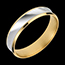 Hochzeit Trauring Dandy aus Gelbgold und Weissgold