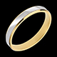 Schmuck trauring dandy aus gelbgold und weissgold