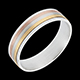 Juwelieren ring lacet aus drei goldtonen