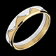 Verk�ufe ring couronne in gelbgold und weissgold