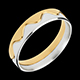 Verk�ufe ring couronne in gelbgold und weissgold