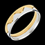 Hochzeit Ring Couronne in Gelbgold und Weissgold