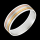 Schmuck ring lacet aus drei goldtonen