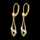 Geschenke diamantohrringe poesie weiss und gelgold