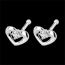 On-line Verk�ufe Diamantohrringe Bezauberndes Herz in Wei�gold