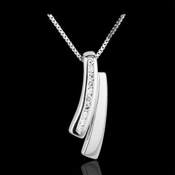 Geschenk Frau Collier Weisheit in Wei�gold