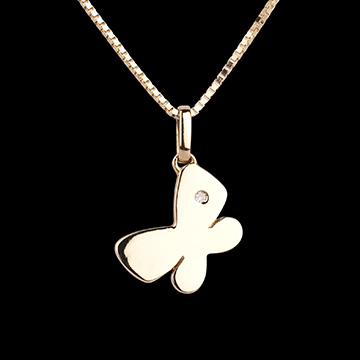 Geschenke Mein kleiner Schmetterling - Gr��e f�r Erwachsene - Gelbgold