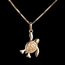 Geschenke Frau Baby-Schildkr�te - 
Gr��e f�r Erwachsene - Gelbgold