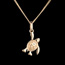 Juwelieren Baby-Schildkr�te - Gr��e f�r Kinder - Gelbgold
