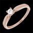 Gold Schmuck Zarter Solit�r in Rotgold