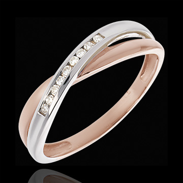 On-line Verk�ufe Ring Rot- und Wei�gold mit Diamanten