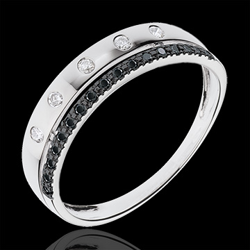 On-line Verk�ufe Ring besetzt mit schwarzen Diamanten