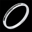 Juwelieren Trauring in Wei�gold mit schwarzen Diamanten