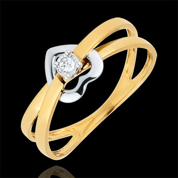 Gold Schmucke Ring Schwingendes Herz 