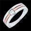 on-line kaufen Ring Dreirangig in Rot- und Wei�gold