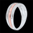 Geschenke Frau Ring Enigma Wei�- und Rotgold