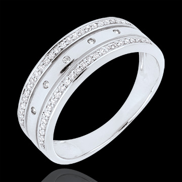 Geschenke Ring Enigma Wei�gold