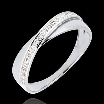 Frau Ring Seilt�nzerin Wei�gold