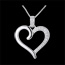 Geschenk Frauen Herzanh�nger Amazonas in Wei�gold