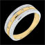 On-line Verfkauf Ring Enigma Wei�- und Gelbgold