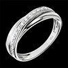 Juwelier Ring Trifolie - Wei�gold - 13 Diamanten