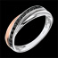 Gold Schmucke Ring Trifolie mit 13 schwarzen Diamanten