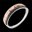 Geschenk Frauen Ring Krone in Ros�- und Weissgold - schwarzen Diamanten