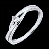 Gold Schmucke Solit�rring Dova in Wei�gold