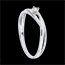 Gold Schmuck Solit�rring Dova in Wei�gold