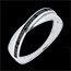 Frau Ring Seilt�nzerin Wei�gold mit schwarzen Diamanten