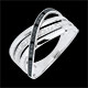 Geschenk Frau Ring Elite in Wei�gold mit schwarzen Diamanten