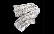 Ring Echarpe - 108 Diamanten