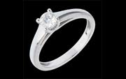 Klassischer Solit�r - 0.34 Karat