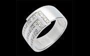 Ring Equerre - 17 Diamanten