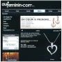 edenly pendentif coeur diamant presse