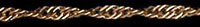 Singapur-Kordelkette Gelbgold 42 cm