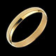 Frau trauring square aus gelbgold
