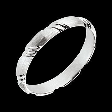 Kauf Trauring Tress� aus Weissgold